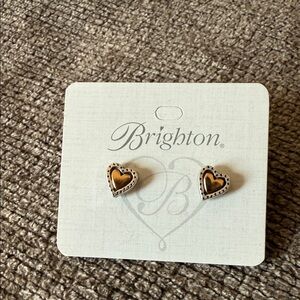 Brighton Two-Tone Heart Earrings